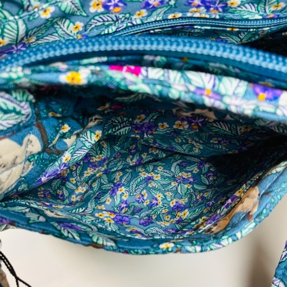 Vera Bradley Glenna Satchel Purse Bag Sloth Hanging Around Spring Break - Picture 4 of 7